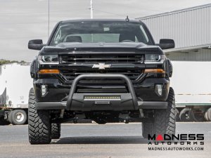 GMC Yukon Black Bull Bar w/ LED Light Bar (2007 - 2018) 